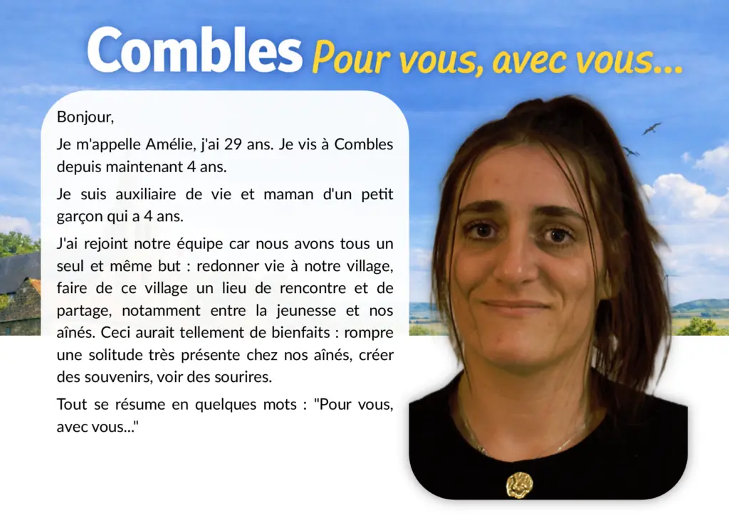 Amélie, membre de l’équipe