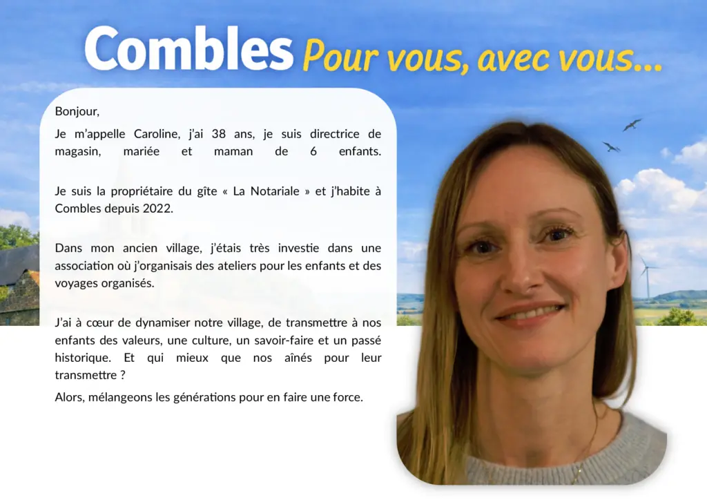 Caroline, membre de l’équipe