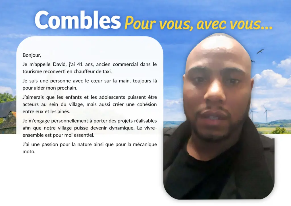 David, membre de l’équipe