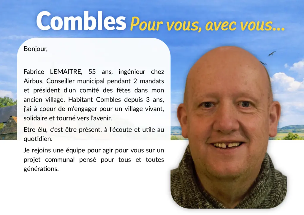 Fabrice, membre de l’équipe