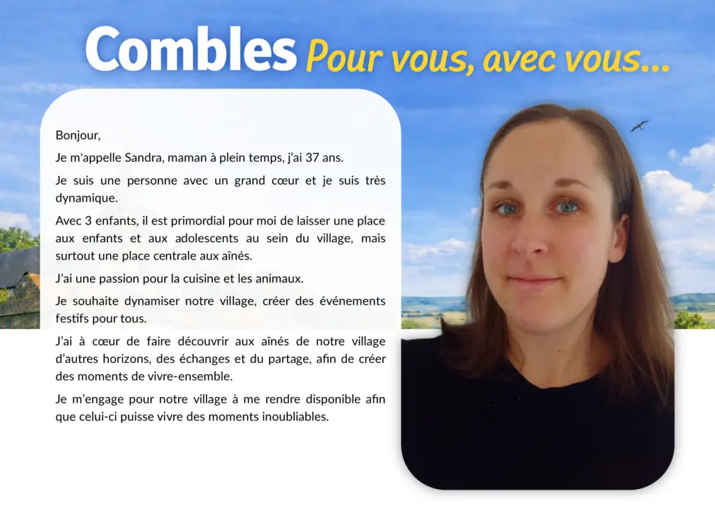 Sandra, membre de l’équipe